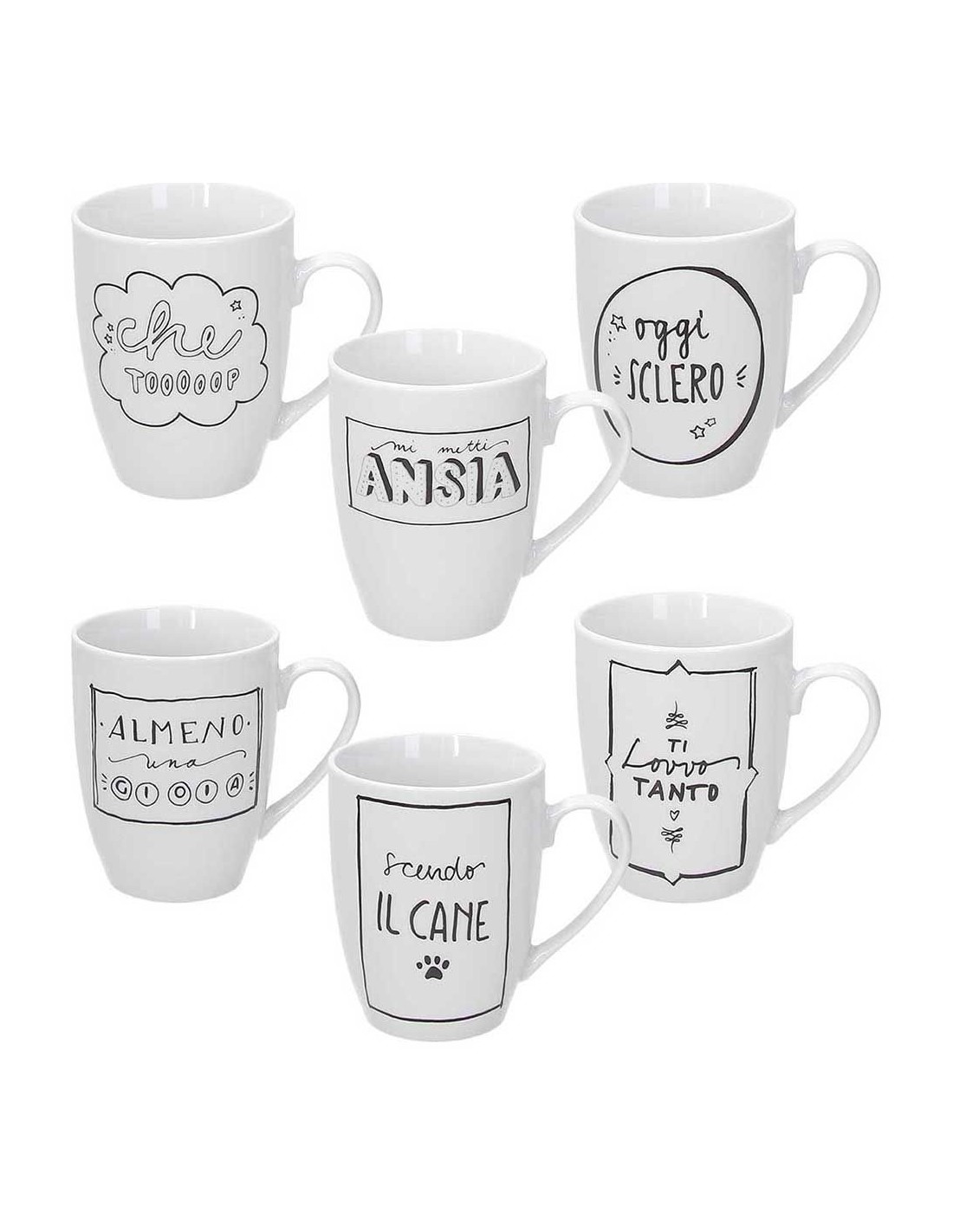TAZZE CAFFE' E LATTE: vendita online MADISON SLANG TAZZA MUG 310CC in offerta