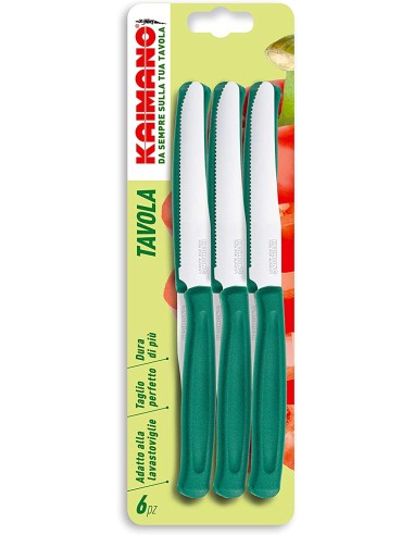 COLTELLI TAVOLA: vendita online KAIMANO COLTELLO TAVOLA SET 6 PZ COLORI ASSORTITI in offerta