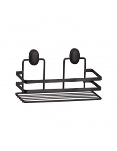 ACCESSORI BAGNO: vendita online MENSOLA RETTANGOLARE 24X11X10CM ACCIAIO NERO COVER BLACK in offerta