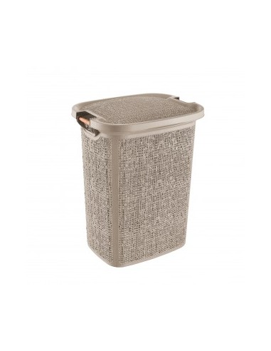 PORTABIANCHERIA: vendita online PORTABIANCHERIA CANVAS 60LT TORTORA MANICI LEGNO in offerta
