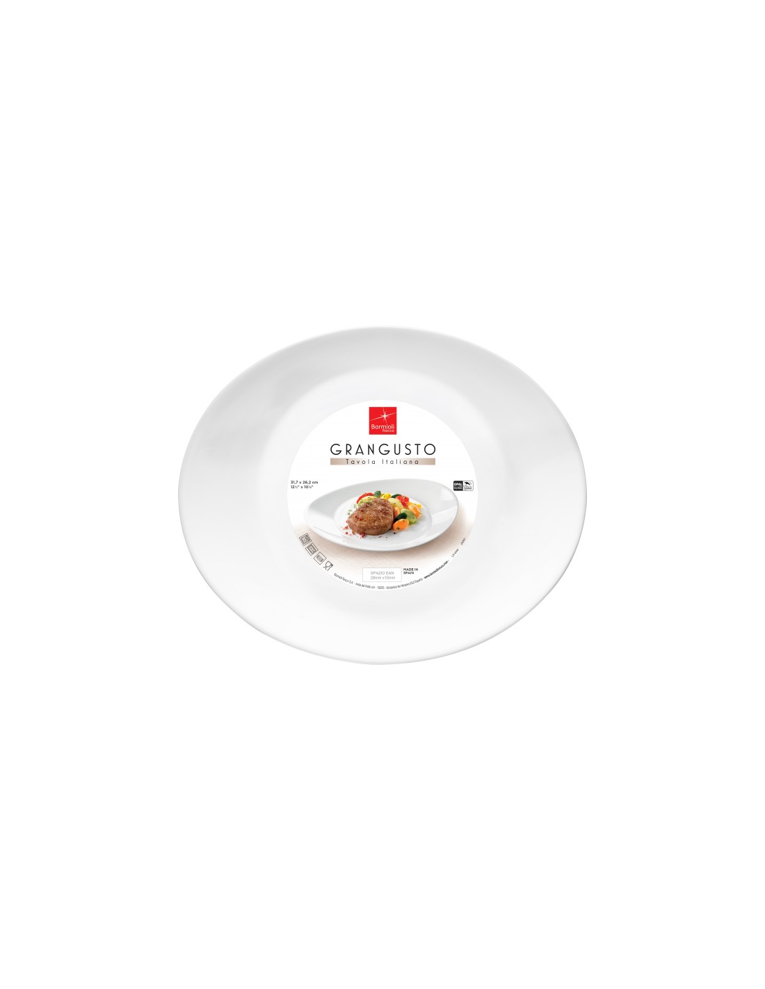 PIATTI: vendita online GRANGUSTO PIATTO BISTECCA 31X26 in offerta