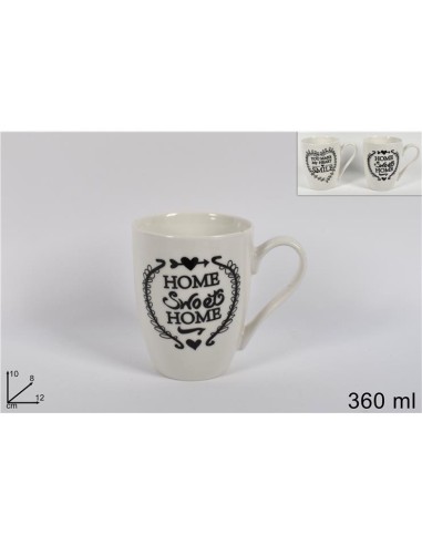 TAZZE CAFFE' E LATTE: vendita online TAZZA MUG 51341 360ML HOME ASSORTITO in offerta