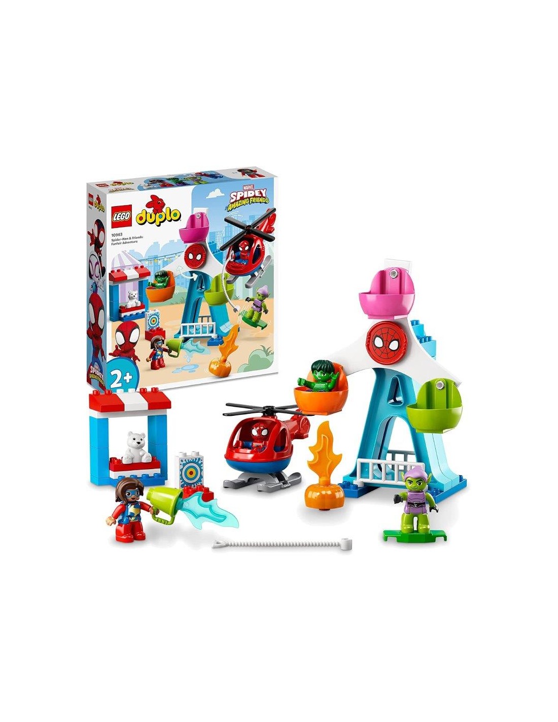 GIOCATTOLO PUBBLICIZZATO: vendita online DUPLO 10963 SPIDERMAN AVVENTURA AL LUNA-PARK in offerta