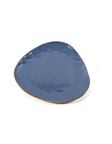 PIATTI: vendita online PIATTO PIANO 17881 CERAMICA BLU 28,5X27,5CM in offerta