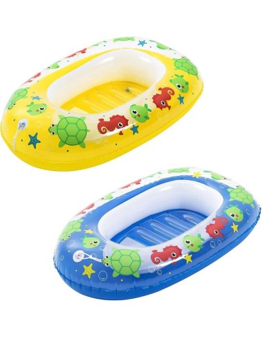 GONFIABILI: vendita online CANOTTINO BALENA 102X69CM CON OBLO'COL ASSORTITI in offerta