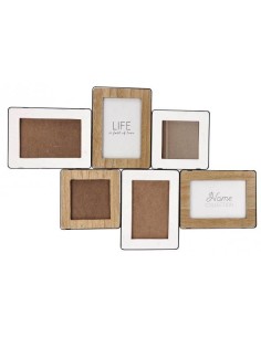 PORTAFOTO E CORNICI: vendita online PORTAFOTO 75463 6 CORNICI METALLO/MDF 59X38CM in offerta