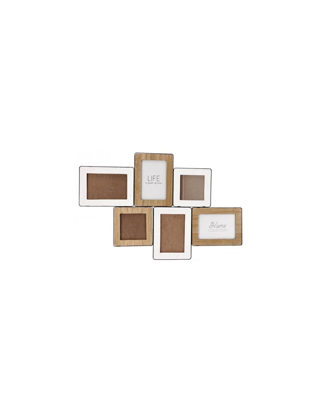 PORTAFOTO E CORNICI: vendita online PORTAFOTO 75463 6 CORNICI METALLO/MDF 59X38CM in offerta