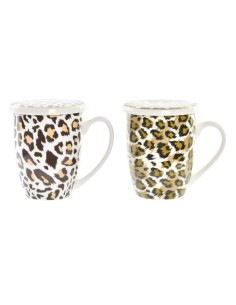TAZZE CAFFE' E LATTE: vendita online TAZZA PC193954 LEOPARDO 380ML PER INFUSIONI in offerta