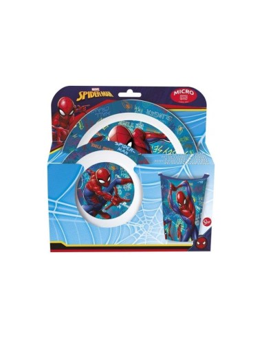 PRESCOLARI: vendita online SPIDERMAN ST09223 SET PAPPA 3PZ in offerta