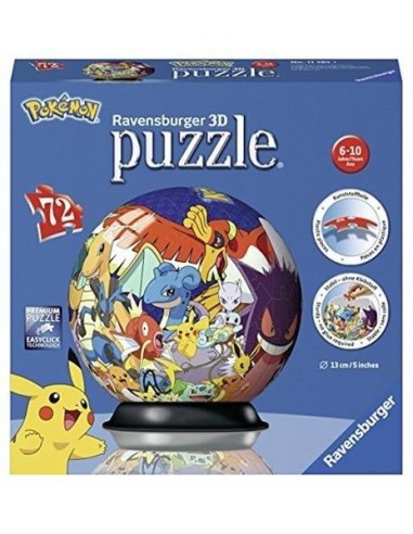 GIOCHI DI SOCIETA'E PUZZLE: vendita online POKEMON 11785 PUZZLE 3D GLOBO in offerta