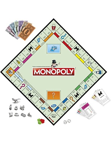 GIOCHI DI SOCIETA'E PUZZLE: vendita online GIOCO MONOPOLY CLASSIC C1009103 HASBRO in offerta