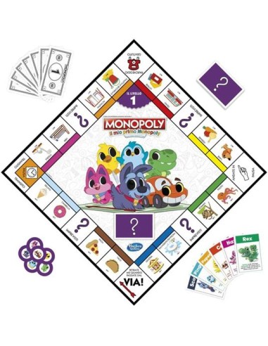 GIOCHI DI SOCIETA'E PUZZLE: vendita online GIOCO F4436 IL MIO PRIMO MONOPOLY in offerta