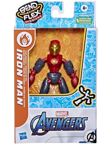 GIOCATTOLO PUBBLICIZZATO: vendita online AVENGERS F4964 IRONMAN BEND FLEX in offerta