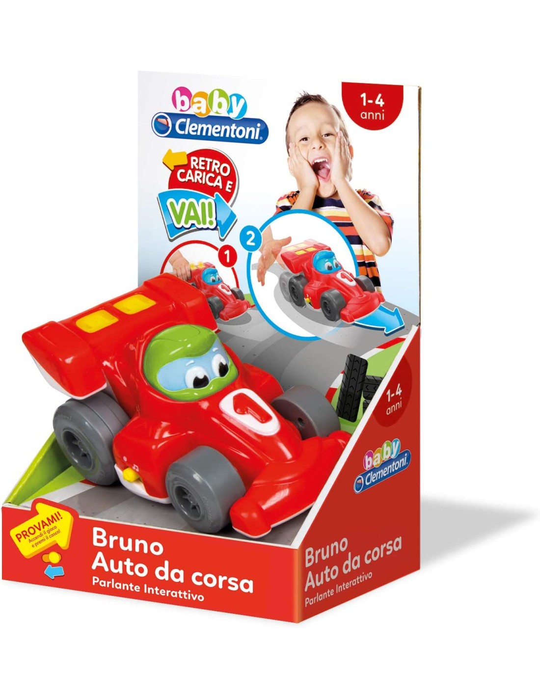 INFANZIA: vendita online BABY BRUNO FORMULA 1 14860 CLEMENTONI in offerta