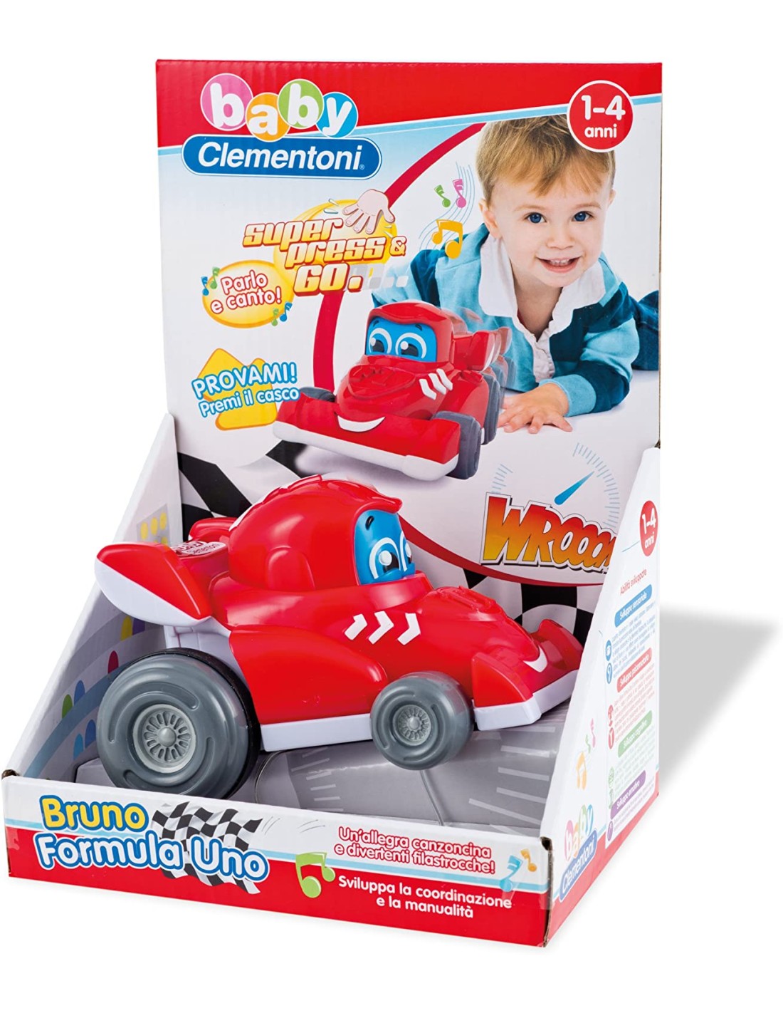 INFANZIA: vendita online BABY BRUNO FORMULA 1 14860 CLEMENTONI in offerta