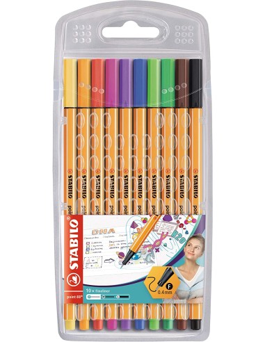 CANCELLERIA: vendita online STABILO CONF 10 PENNE POINT 88 COLOR in offerta