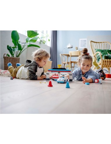 GIOCATTOLO PUBBLICIZZATO: vendita online DUPLO SET 2 AUTO DA CORSA 10947 in offerta