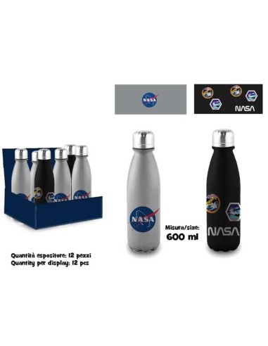 THERMOS E PORTAVIVANDE: vendita online NASA G04268 BORRACCIA 600ML ALLUMINIO in offerta