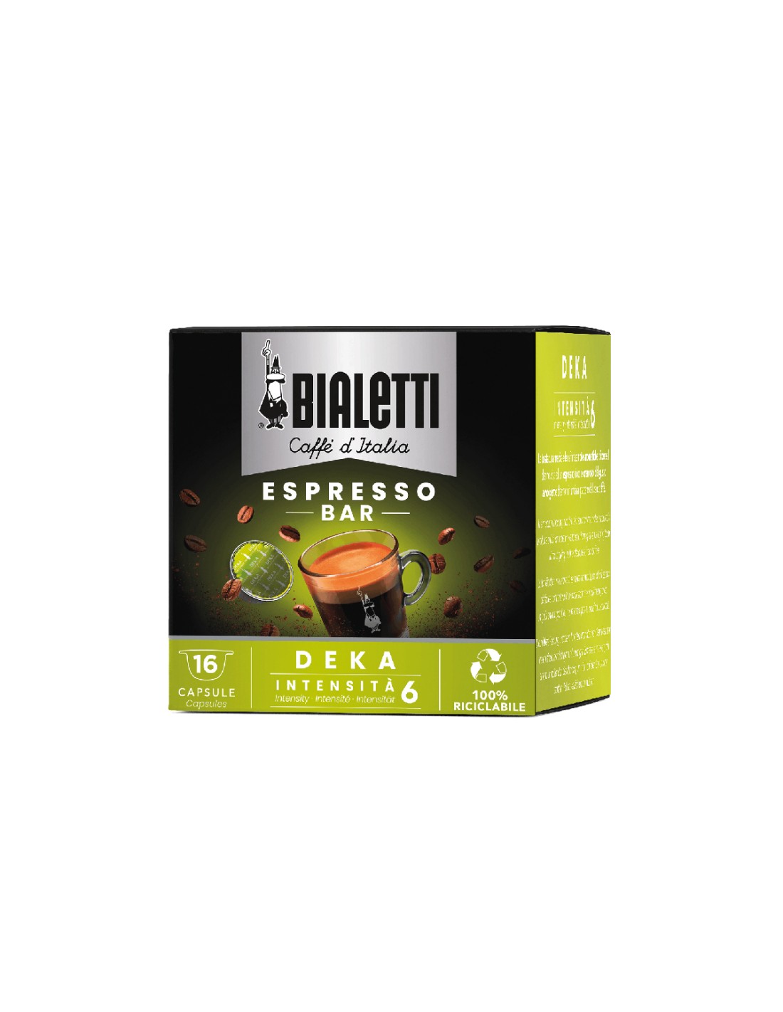 CAFFE': vendita online Bialetti Capsule Deka - 16 Pezzi Decaffeinato in offerta