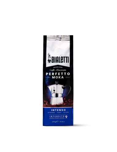 CAFFE': vendita online Bialetti Perfetto caffè macinato per moka gusto confezione da 250gr - Intenso in offerta