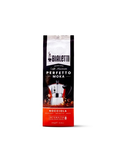 CAFFE': vendita online Bialetti Perfetto caffè macinato per moka gusto confezione da 250gr - Nocciola in offerta