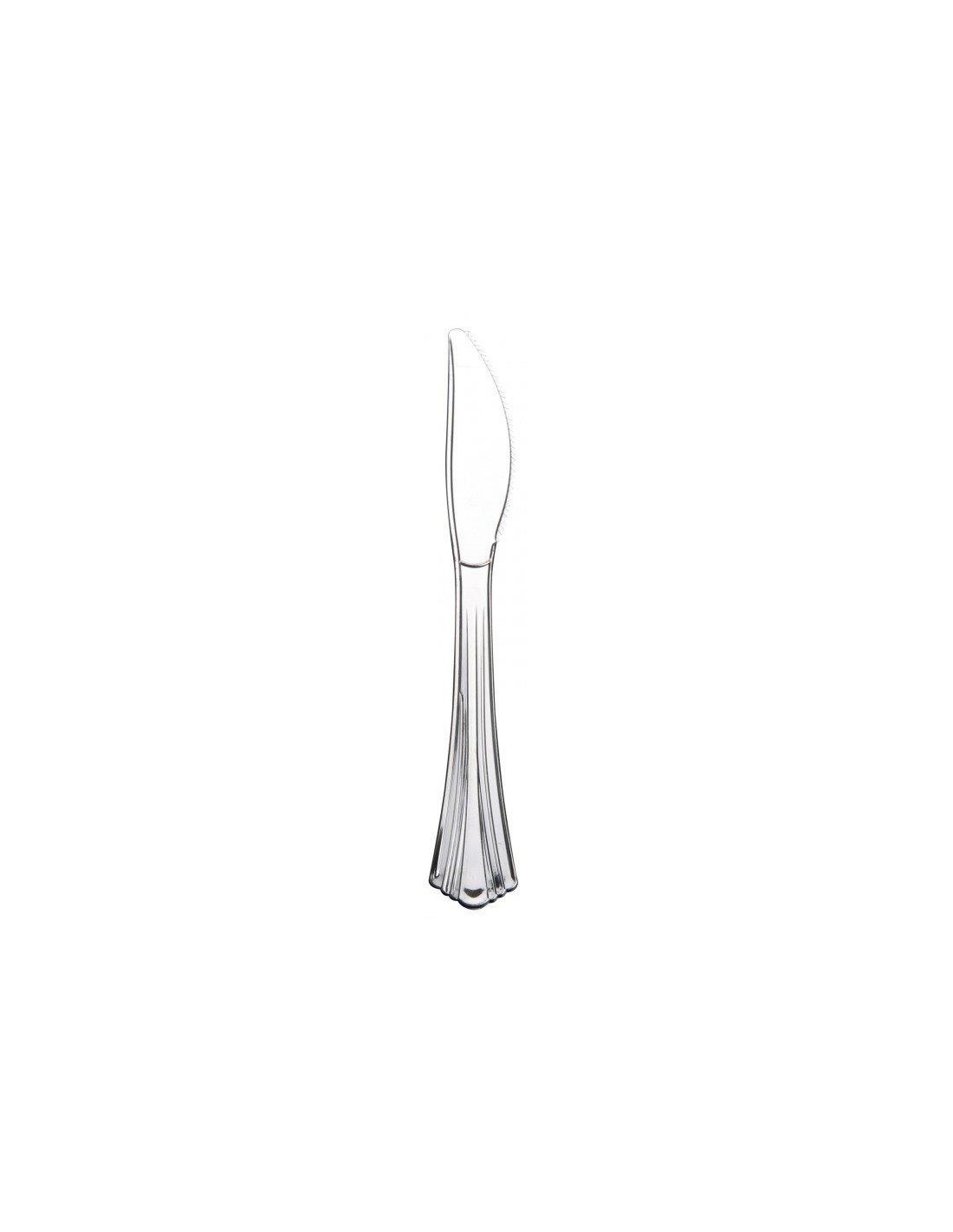 MONOUSO: vendita online CONF 25 COLTELLI 19CM METAL NIKEL CROM. in offerta