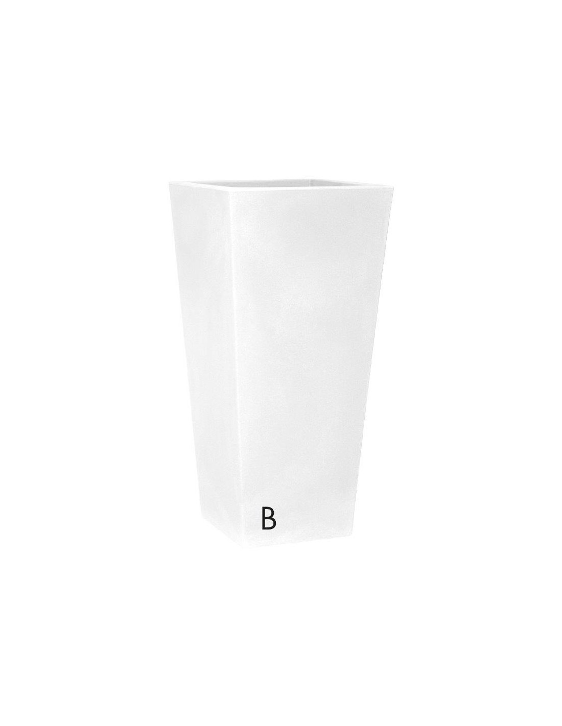 VASI E SOTTO VASI: vendita online EROS VASO QUADRO 30CM BIANCO in offerta