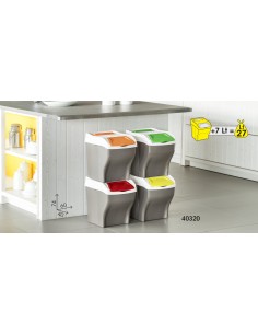 PATTUMIERE DIFFERENZIATA: vendita online PATTUMIERA POKER PLUS SET 4 X 27 LITRI in offerta 2