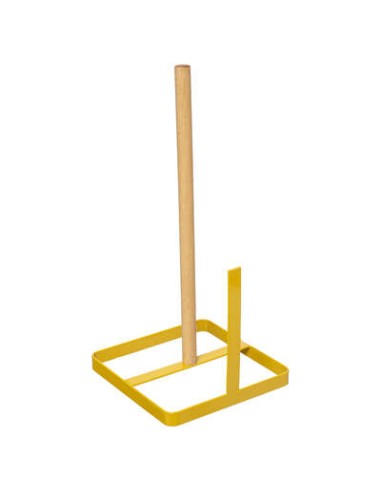 ACCESSORI VARI: vendita online PORTAROTOLO GIALLO 30CM METALLO/LEGNO in offerta