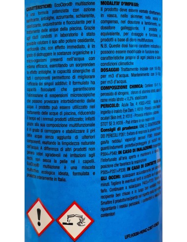 GONFIABILI: vendita online ECOCLORO MULTIAZIONE 1KG PER PISCINA in offerta