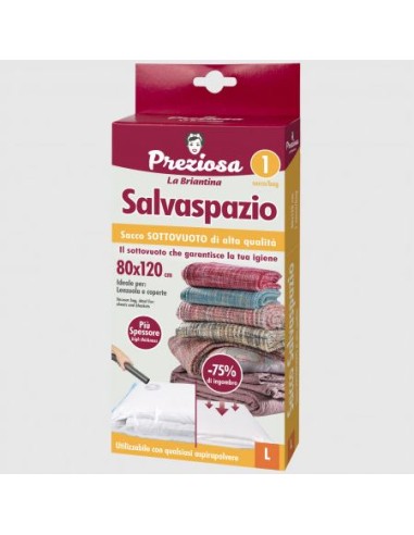 COPRIABITI E SACCHETTI SALVASPAZIO: vendita online SACCO SALVASPAZIO 80X120 CM LA BRIANTINA in offerta