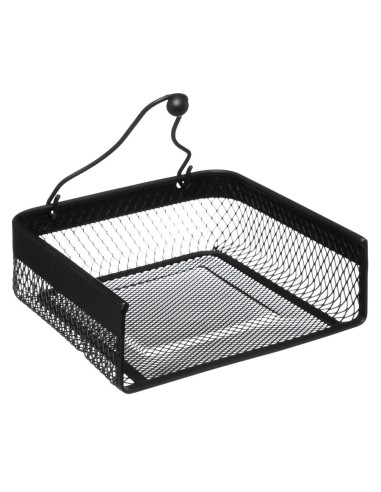 PORTABICCHIERI E PORTATOVAGLIOLI: vendita online PORTATOVAGLIOLI FERRO NERO 19X19CM in offerta