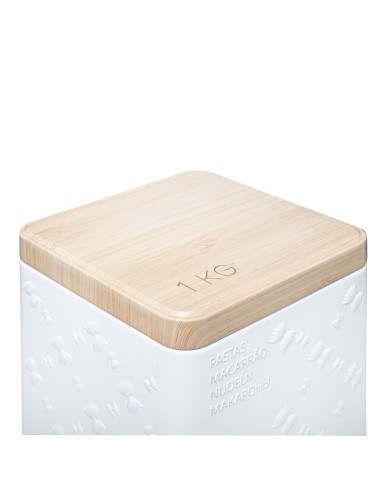 BARATTOLI SALE E ZUCCHERO: vendita online CONTENITORE PASTA 169297 RILIEVO BIANCO in offerta