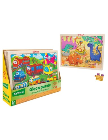 PRESCOLARI: vendita online LEGNOLAND 40600 PUZZLE LEGNO 48PZ ASSORTITO in offerta