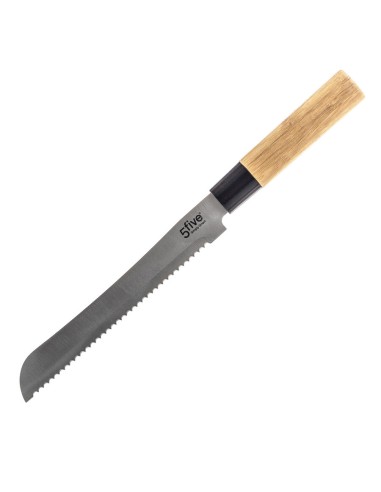 COLTELLI TAVOLA: vendita online SET 5 COLTELLI ACCIAIO BASE BAMBOO 151357 in offerta