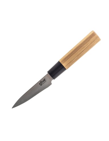 COLTELLI TAVOLA: vendita online SET 5 COLTELLI ACCIAIO BASE BAMBOO 151357 in offerta