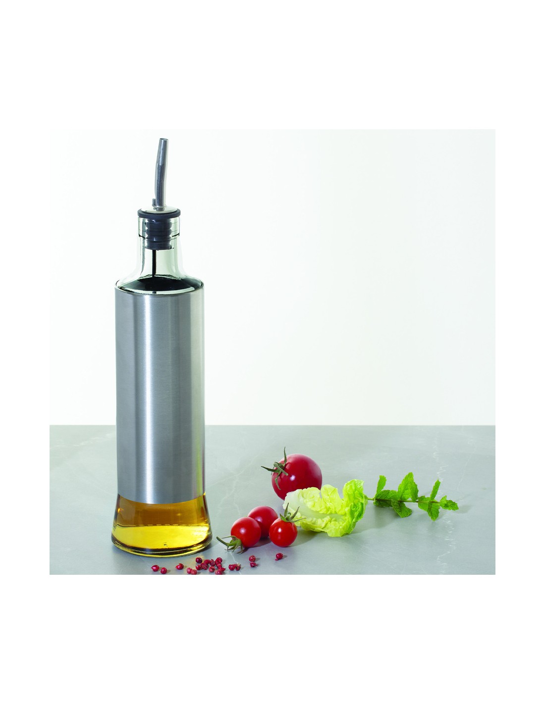 OLIERE - DOSATORI - FORMAGGIERE: vendita online DOSATORE OLIO 181822 VETRO/ACCIAIO 0,5LT in offerta