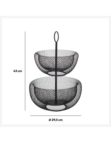 PORTAPANE E PORTAFRUTTA: vendita online ALZATA PORTAFRUTTA 2PIANI 160711 in offerta
