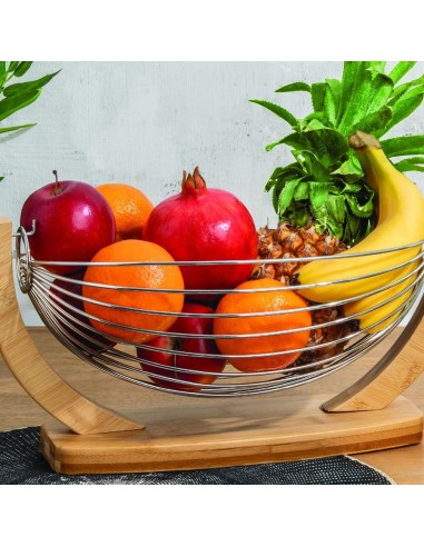 PORTAPANE E PORTAFRUTTA: vendita online PORTAFRUTTA 100179 BAMBOO/FERRO in offerta