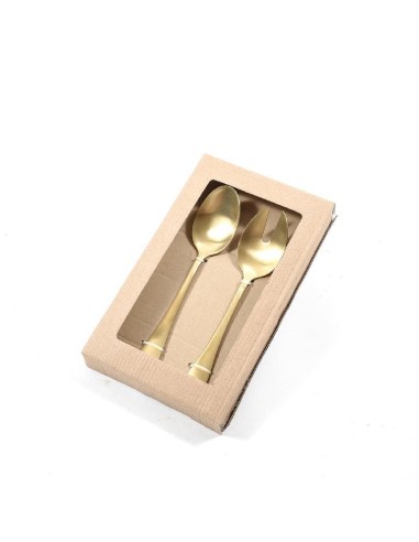 UTENSILI CUCINA: vendita online SET 2 MANODOMESTICI 10714 ACCIAIO ORO SATINATO in offerta