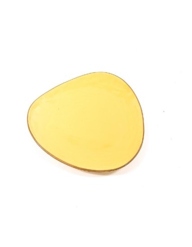 PIATTI: vendita online PIATTO PIANO 18086 GIALLO 28,5X27,5CM CERAMICA in offerta