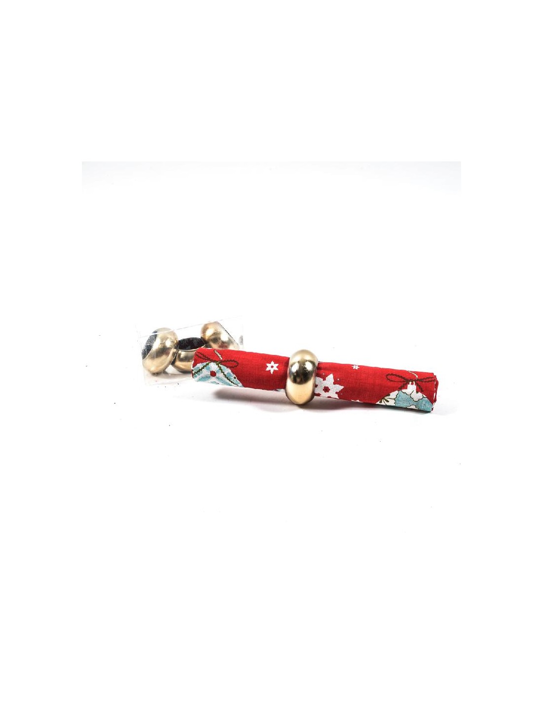 TAVOLA E CUCINA: vendita online SET 4 PORTATOVAGLIOLI METALLO ORO D6CM in offerta