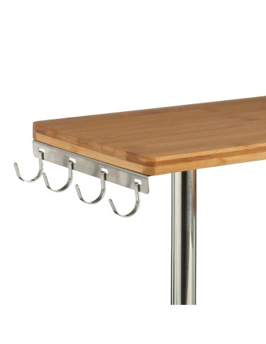 ACCESSORI VARI: vendita online MENSOLA CUCINA 111123 BAMBOO CON 4 GANCI in offerta