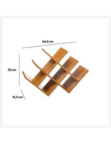 ACCESSORI VARI: vendita online PORTABOTTIGLIE 8 POSTI BAMBOO in offerta