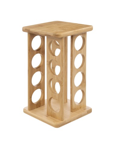 ACCESSORI VARI: vendita online PORTASPEZIE BAMBOO 124572 CON 16 BARATTOLI in offerta