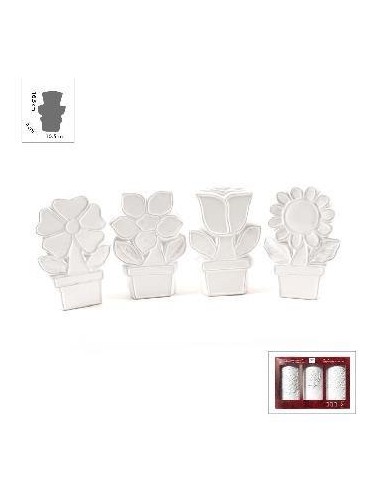 EVAPORATORI: vendita online EVAPORATORE 91748 FLOWER CERAMICA 10,5X4X16,5CM ASSORTITO in offerta