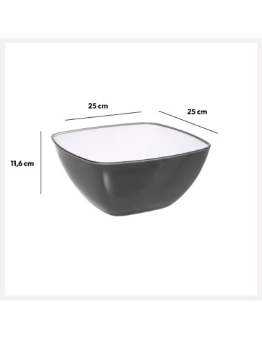 INSALATIERE E SCODELLE PLASTICA: vendita online INSALATIERA 25CM GRIGIO in offerta