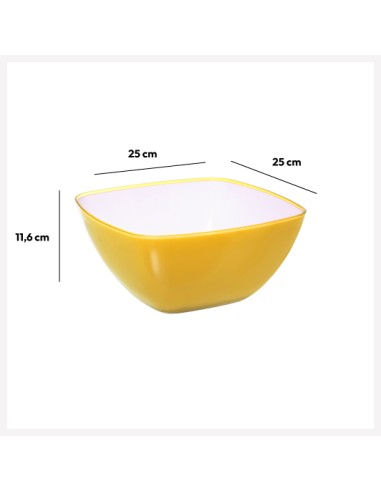 INSALATIERE E SCODELLE PLASTICA: vendita online INSALATIERA 25CM GIALLO MOSTARDA in offerta