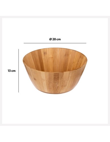 INSALATIERE E SCODELLE PLASTICA: vendita online INSALATIERA 179734 BAMBOO 28CM in offerta