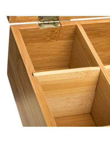 CONTENITORI E BROCCHE: vendita online SCATOLA PORTATHE 151154 BAMBOO in offerta